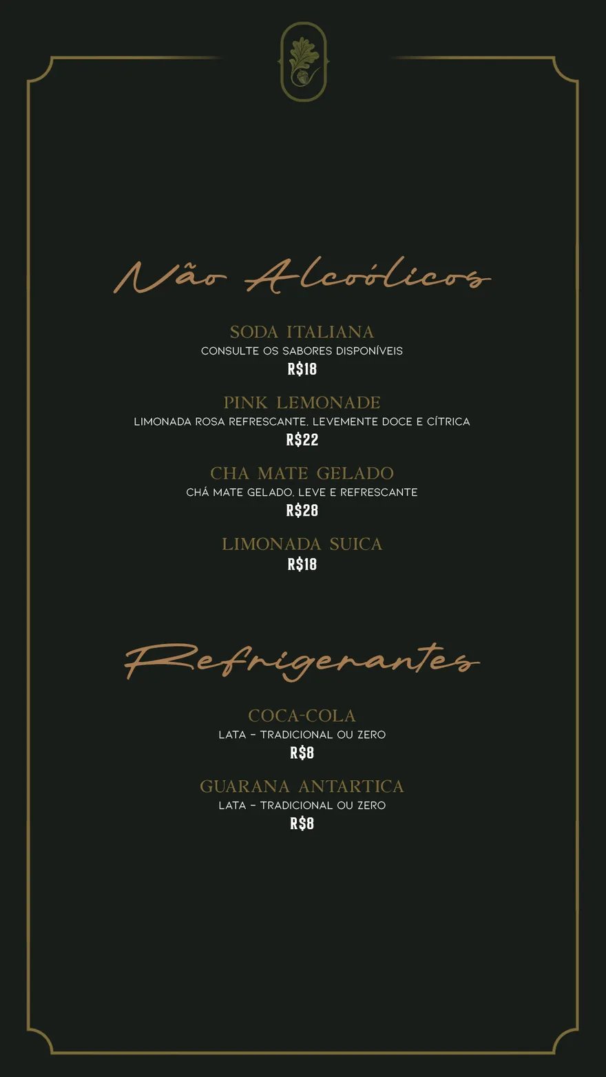 Bebidas e Drinks